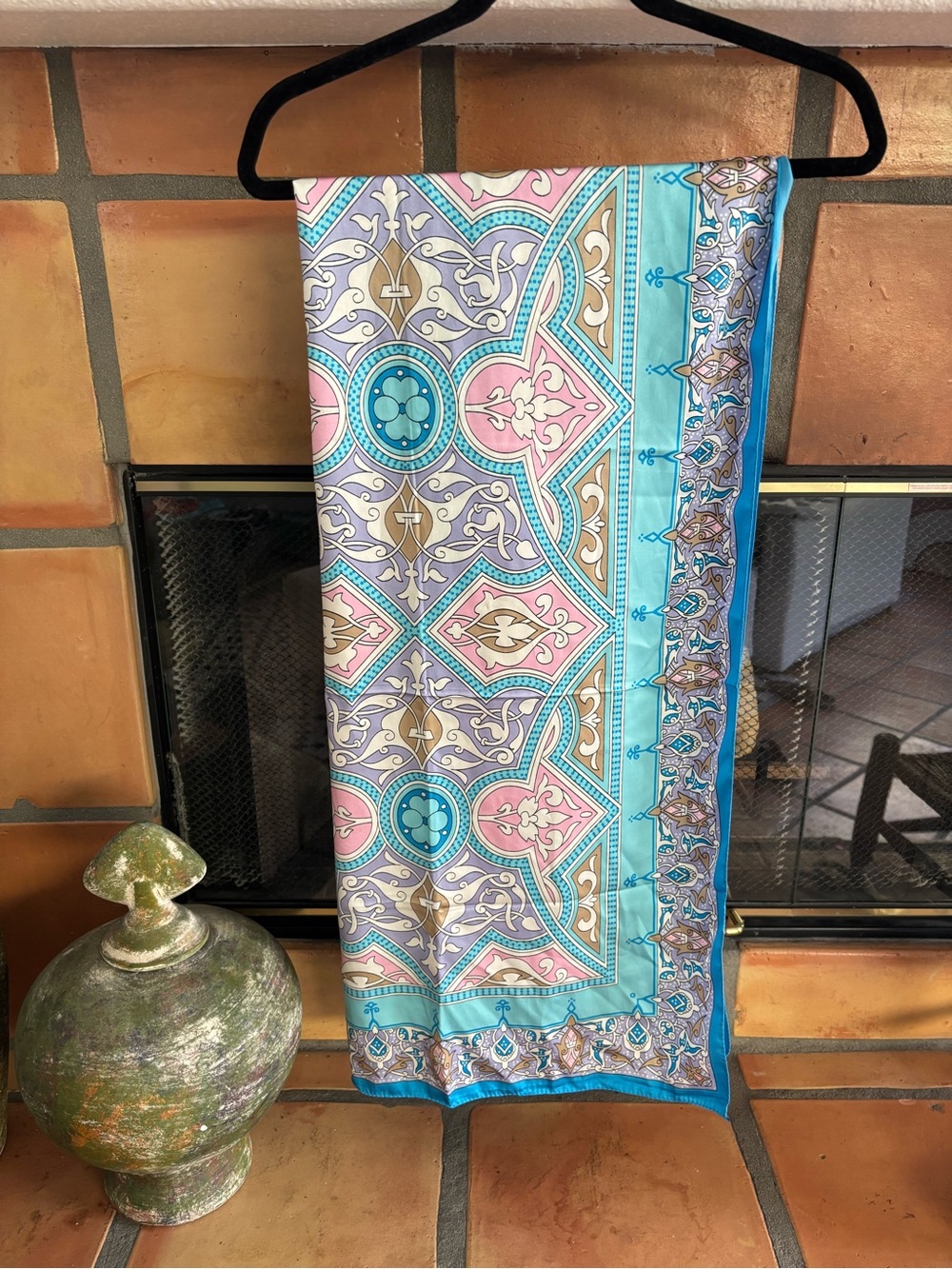 100% silk Turkish whimsical Scarf